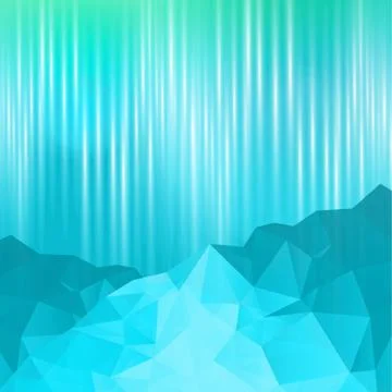 Blue Mountain abstract background Stock Illustration