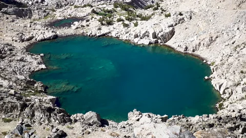 Blue Mountain Lake Stock Footage 137557636