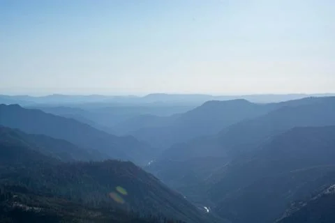 Blue mountain layers Foto stock