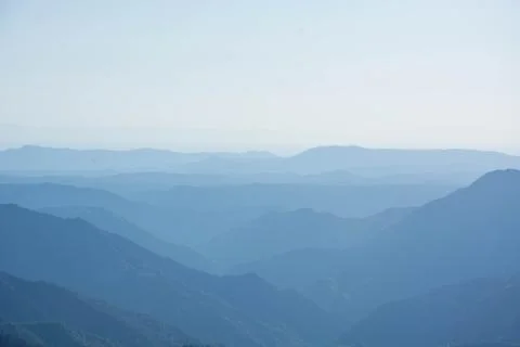 Blue mountain layers Stock-Fotos