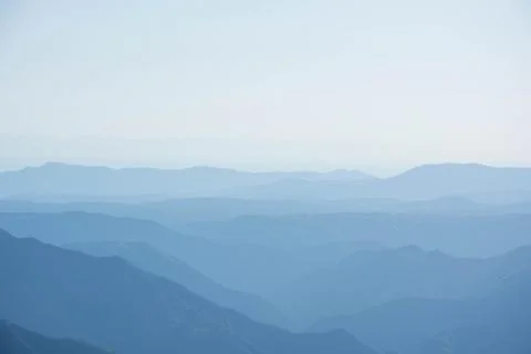 Blue mountain layers Foto stock