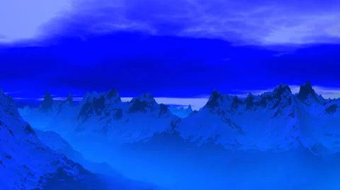 Blue mountain peaks. Stock Footage 9731967