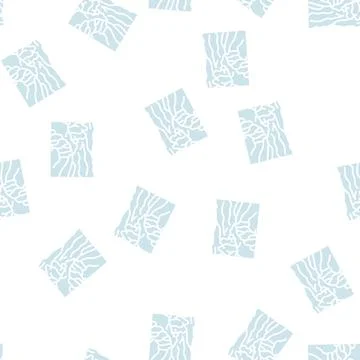 Blue mountains glyph seamless pattern Illustrazione stock