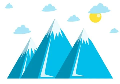 Blue mountains Stock Illustration