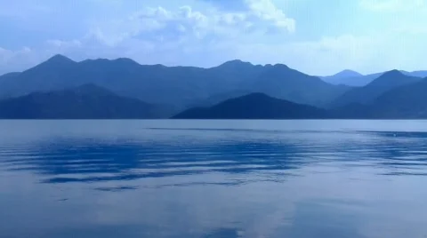 Blue mountains landscape Stock Footage 708695