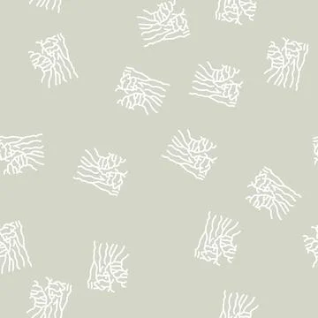 Blue mountains line seamless pattern Stock Illustration