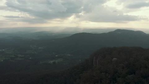 Blue mountains at sunset Video stock 154803851