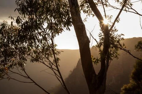 Blue Mountains Sunset Stock Photos