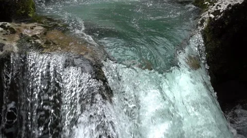 Blue mountines river Stock Footage