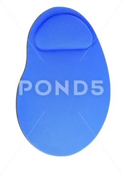 Blue Mouse Pad isolated on white background Stock Photos