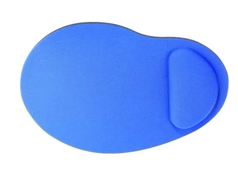 Blue Mouse Pad isolated on white background Stock Photos