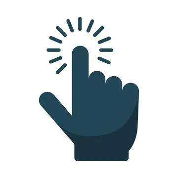 Blue mouse pointer 스톡 일러스트