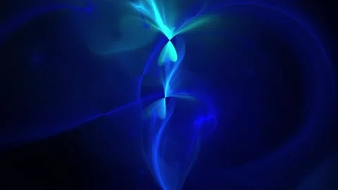 Blue moving abstract gloss with blurry rays Stock Footage 153990086