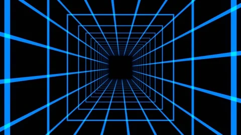 Blue Moving Bright Elements Background VJ Loop in 4K Stock Footage 274729412