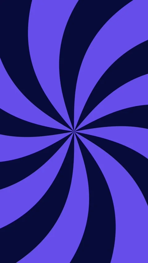 Blue moving hypnotic spiral. Seamless Psychedelic spiral and slow rotation, Stock Footage 313087225