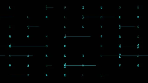 Blue moving letters Stock Footage 49625807