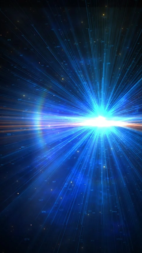 Blue moving rays. Abstract blue motion. event, party, carnival, celebration Stock Footage 312673536