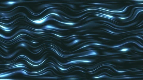 Blue moving waves and glowing Stock Footage 273093551