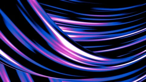 Blue moving waves. Video stock 77383396