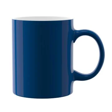 Blue mug Stock Illustration