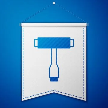 Blue Multi-Function All-In-One portable skate tool T-tool for skateboard Stock Illustration