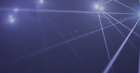 Blue multicolor spot lights on disco floor, fun and entertainment concept Stock Footage 285398662