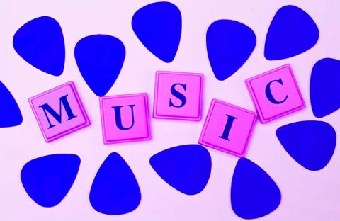 Blue Music Stock Illustration