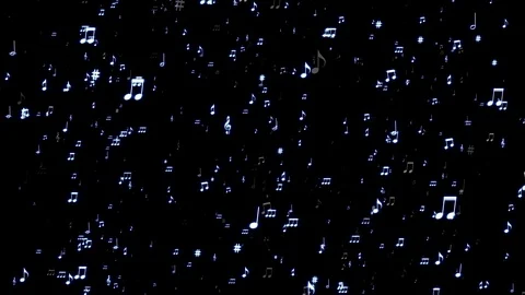 Music Notes Vector Stock Video Footage | Royalty Free Music Notes ...
