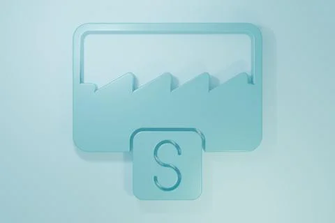 Blue Music wave equalizer icon isolated on blue background. Sound wave. Aud.. Stock Illustration