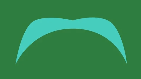 Blue mustache on expression depth design backgrounds colorful creative Stock Footage 335697104