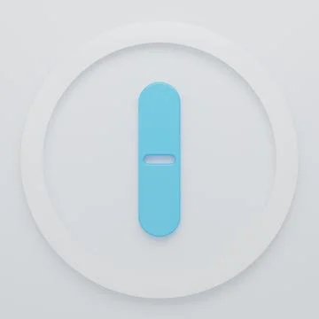 Blue Nail file icon isolated on white background. Manicure tool. Minimalism.. Stock Illustration