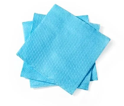 Blue napkin isolated Stock Photos