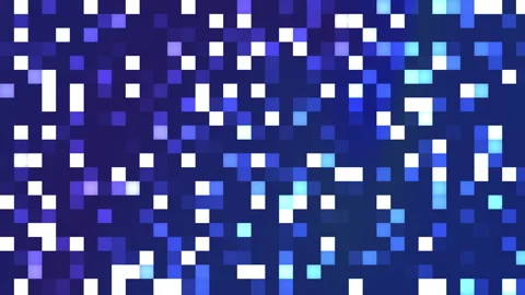 Blue navy gradient pixelated pattern radiates digital energy Stock Footage 332716195