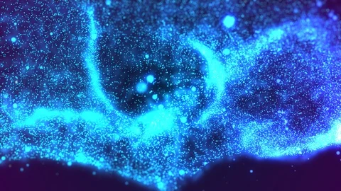 Blue Nebula Cloud Fly Through Stock Footage 122274504