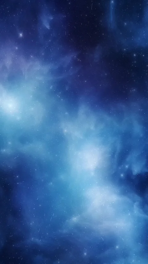Blue nebula in distant space. A beautiful galaxy. Stock Footage 277103010