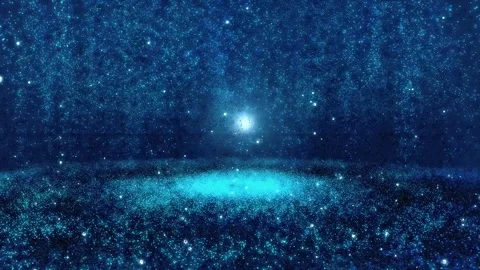 Blue Nebula Particles Spherical Motion Background Video stock 278609811