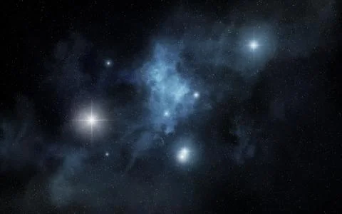 Blue nebula Stock Photos