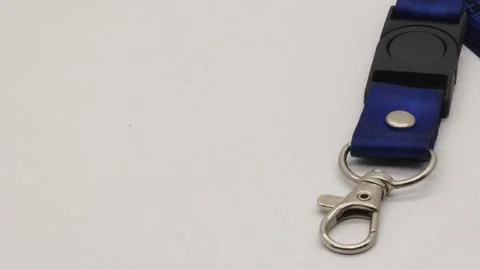 Blue neck strap Stock Photos