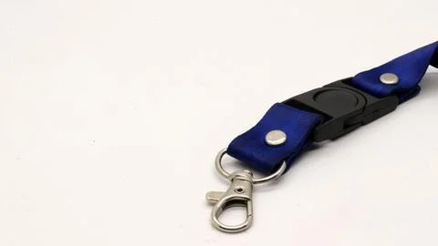 Blue neck strap Stock Photos