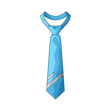 Blue necktie illustration Stock Illustration