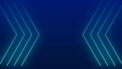 Blue Neon Arrows Abstract Background Stock Footage 316869070