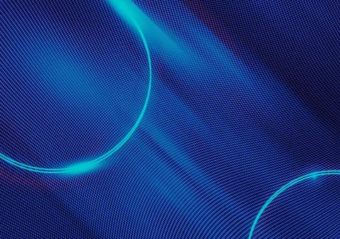 Blue neon bright abstract background, 3d rendering, 2d illustration Stock Illustration