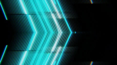 Blue Neon Chevron Arrows Glitch Motion Graphics VJ Loop 스톡 동영상 344279834
