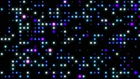 Blue Neon Dots Background Loop Stock Footage 229487788