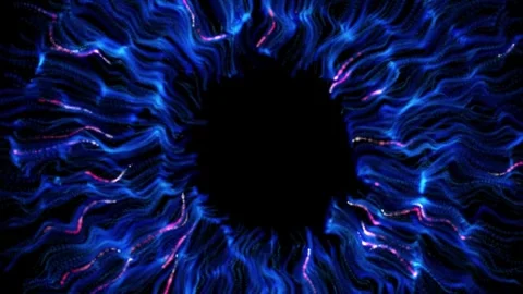 Blue neon energy Stock Footage 343486452