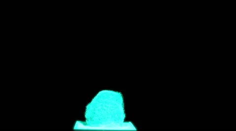 Blue Neon Explosive Elements - 1 Stockbeeldmateriaal 68414012