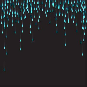 Blue neon firework elements, good for festival and celebration, vector Stock Illustration