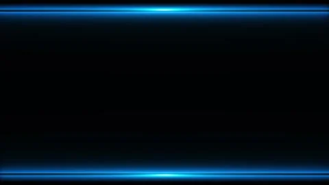 Blue neon frame border background glowing lines, empty center space, and sleek d Stock Footage 340471970