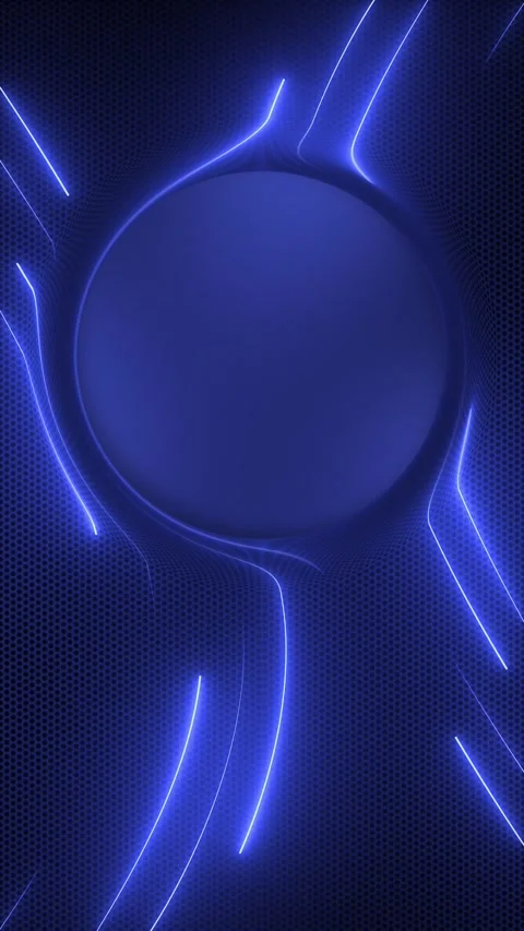 Blue Neon Gaming Technology Background with Copy Space Stock Footage 328120283
