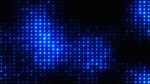 Blue neon glowing disco background. VJ disco lights seamless motion. Stock-Footage 307863672